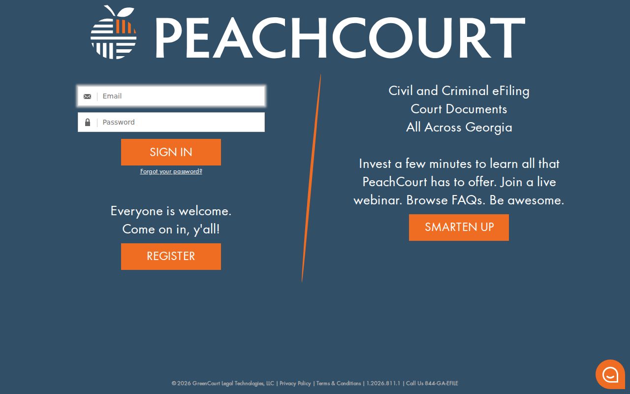 Chattooga County case search PeachCourt court search reference