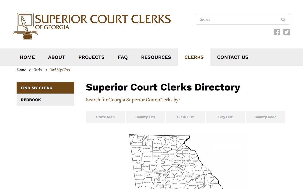 Chattooga County court records Georgia clerk directory reference